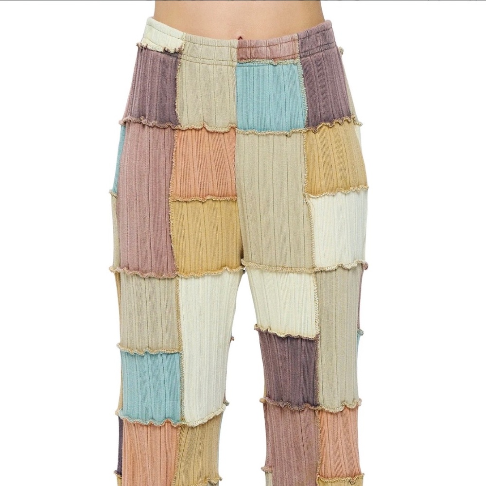 Y110 NWT Yak N Yeti Hippie Patchwork Multicolor Pants SM/Md Lg/Xl Stretch - Picture 2 of 10